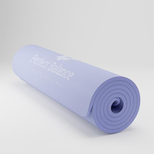 Perfect Balance® Yoga Matte [Premium Erfahrung] - Hochwertiges TPE-Material, Rutschfeste Oberfläche - Stilvoll und umweltfreundlich (blau, Yoga Matte)