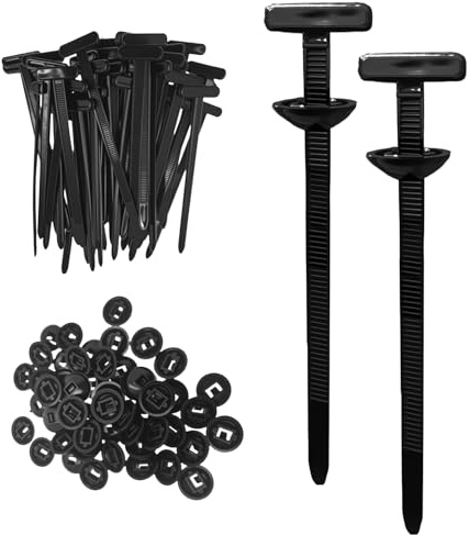 Gsrhzd Hebillas Universales de Nailon para Bridas de Cables, 30 Piezas Nylon Universal Cable Tie Buckle, Abrazaderas Plastico, para Reparaciones en Coches y Máquinas del Hogar