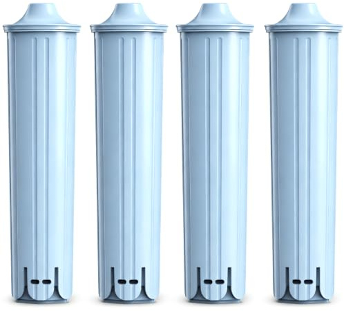 GLACIER FRESH (4er-Pack) Wasserfilter für Blue+ 24231, 71312 TÜV SÜD | kompatibel mit Jura IMPRESSA F50 F55 A1 A9 J90 J95 GIGA ENA Kaffeevollautomat Blue Filterpatrone, reduziert Kalk Chlor