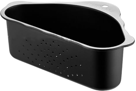 Kitchen Suction Cup Sink Strainer,Stainless Steel Triangular Sink Drainer Basket Food Catcher,Water Filter Rack,Vegetables and Fruits Washing Basin,Drain Cooked Pasta,Dishcloth Storage