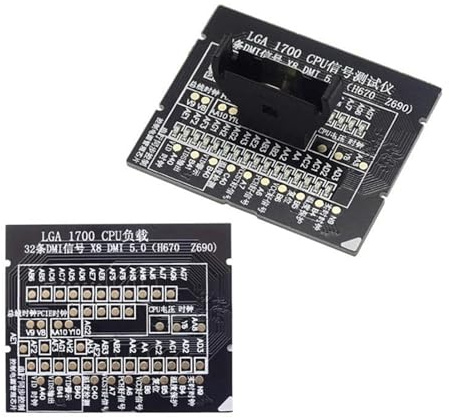 COOLHOOD LGA 1700 CPU Socket Tester Dummies Load Fake Load 5.0 H670 Z690 con Indicatori LED per schede madri Trasmissione Dati Progetti Computer