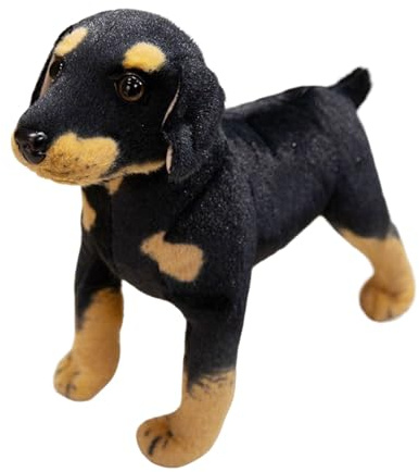 TOSPLUING Kuscheltier Hund Groß Plüschtier XXL Plüschhund Stofftier Realistischer Stoffhund Plüsch Dog Plush Toy Spielzeug Geschenk für Kinder Erwachsene(32cm)