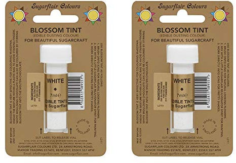 2 x Sugarflair Terracotta Edible Blossom Tints Food Colour Colouring Dust Powder