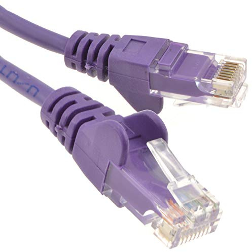 kenable Violett Netzwerk Ethernet RJ45 Cat5E-CCA UTP Patchkabel 26AWG Kabel 5 m [5 Meter/5m]