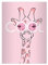 Kartenkaufrausch 4 Beyond Cool DIN A4 Schulhefte, Rechenhefte mit Sonnenbrillen Giraffe, rosa Lineatur 22 (kariertes Heft 16 Blatt/32 Seiten) Notizheft, Kladde für Schule, Universität, Büro