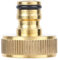 Conector de manguera de jardín de latón, Rosca hembra de 1 pulgada Conector de manguera de conexión rápida Adaptador de tubería de agua, Equipo de riego de jardín