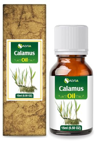 Calamus (Acorus Calamus) Essential Oil 100% Pure & Natural - Undiluted Uncut Cold Pressed Aromatherapy Premium Oil - Therapeutic Grade - 15 ML