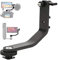 Tilt Arm for DSLR Camera Monitors, Video Grip L-Bracket, DSLR Camera Video Monitors Arm Shoe Mount L Bracket for FEELWORLD F5 F6 F6S S55 FW567 FW568