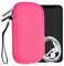 kwmobile Handytasche für Smartphones M - 5,5 - Neopren Handy Hülle Neon Pink - Handy Tasche 15,2 x 8,3 cm Innenmaße