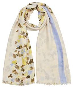 s.Oliver Damen 201.10.101.25.277.2058774 Mode-Schal, Offwhite Placed Print, 1