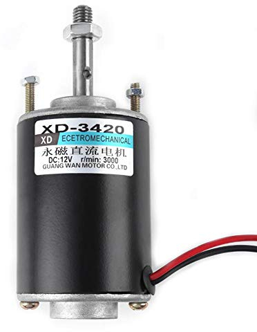 Moteur à courant continu à aimant Permanent 12 / 24V 30W, moteur à courant continu à aimant permanent CW/CCW à grande vitesse, moteur électrique de générateur de bricolage(3500RPM(12V))