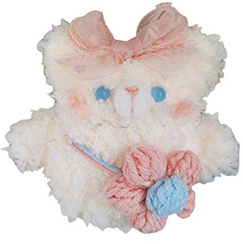 3D Teddybär Puppe Plüsch Schutzhülle Kompatibel mit Apple Airpods 1 & 2 Hülle Süße Cartoon Flauschig Warm Tragetasche Weiche Stoßfeste TPU Silikon Innere AirPod 1 & 2 Case Cover (Bandbär)