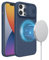 Nillkin Liquid Silicone Case for iPhone 13 Pro Max, Slide Camera Cover, Magnetic MagSafe Compatible, Shockproof Protective Case with Soft Microfiber Lining, 6.7 inch, Blue
