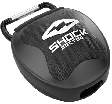 Shock Doctor Mundschutz-Etui, Chrom, Schwarz