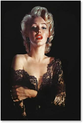5d Diamond Painting Diamant Bilder FüR Erwachsene Und Kinder Marilyn Monroe Modernes sexy Kunstfoto DIY Kreuzstich Arts Craft Kristall Strass Stickerei 23.6x35.4(60x90cm) Kein Rahmen