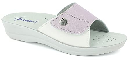 inblu Ciabatte Comode Suola Anatomica Con Fascia E Rialzo VR0045 (Rosa, 39)