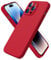 ACRONIX Compatible with iPhone 14 Pro Max Case 6.7,with 1 x Screen Protector, Silky-Soft Touch Liquid Silicone Case Cover for iPhone 14 Pro Max-Red