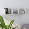 WIFESE 75x18x18 cm CD-Wandregal Hochglanz-Weiß Holzwerkstoff Wandregal Weiß CD Regal Wand Regale Dvd Regal Schmal CD StäNder CD Regal Weiss CD Regal Holz 3 offene Fächer Aufbewahrungsschrank