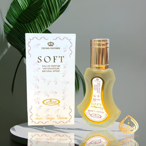 Soft Al Rehab 35ml Perfume Spray, citruses, vetiver, vanilla, caramel, white musk, orchid and jasmine