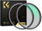 K&F Concept Nano-X 72mm Filtro Polarizador Circular Magnético con Anillo Adaptador Magnético CPL Filter de Vidrio Óptico con 28 Capas Revestimiento Nano