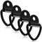4 Pcs D Anello di Ancoraggio, 8,5 x 6 cm D Gancio di Ancoraggio, D Anello di Ancoraggio, Carico 400-500 kg Anelli di Fissaggio Ganci, per Furgoni, Kayak, Fuoristrada, Bulloni di Ancoraggio su Camion