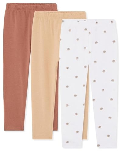 Bramble & Bear (Lot de 3) Leggings doux pour bébés et bambins - Leggings doux unisexe pour bébés de 0 à 3 ans