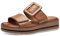 Jana Damen Pantoletten mit Schnalle Vegan, Braun (Tan), 40 EU