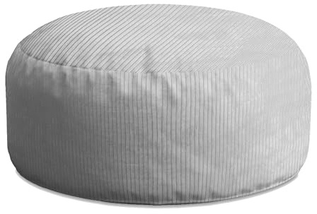 DreamRoots | Couch Hocker, Sitzsack, Wohnzimmer, für Sessel & Sofa, Sitz Poof, Sessel Pouf, leicht