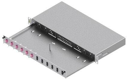 EasyLan LWL Verteilerfeld Basic LSB0A223 Grade C 1HE/12P 6xLC-Duplex OM3 RAL7035