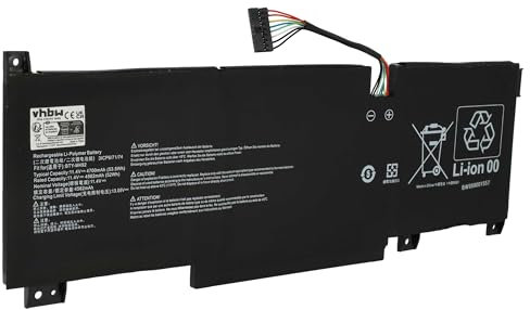 vhbw batteria compatibile con MSI Katana GF66 11UC-093, 11UC-1091, 11UC-226PH, 11UC-231ES notebook (4600mAh, 11,4V, Li-Poly)