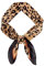 GoGou Damen Seide Schal Halstuch Seiden schal Seidentuch Leicht Seide Quadratische Schals Bandana Taschentuch Accessoire Geschenk für Damen（Leopard）