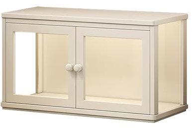 CAUSSO Acryl-Vitrine, klare Vitrine mit Tür, Sammelvitrine, Modellauto Vitrinenschrank, Wohnzimmer Vitrine, Vitrinenschrank, für Wohnzimmer, Schlafzimmer(60.5 * 30.5 * 32cm/23.8 * 12.0 * 12.6 in)