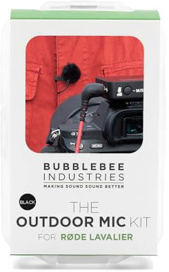Bubblebee Industries Microphone Windscreen for Rode Lavalier/Lapel Microphones - Reduce Wind Noise & Clothing Rustle - Mic Kit - Windscreen Muff Wind Cover