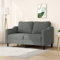 Willood 2-Sitzer-Sofa Dunkelgrau 140 cm Stoff Loungesofa Lounge Sitzmöbel Wohnzimmer Sofas359360