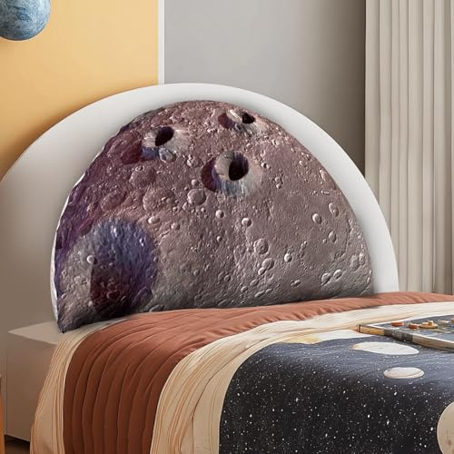 LELEFIDO Kopfteilkissen für Kinder, waschbares Fell-Lese- und Bettruhekissen, Rückenstützkissen zum Sitzen im Bett, Bettwäsche-Geschenk für Teenager, Jungen und Mädchen (Jupiter) (Mond)