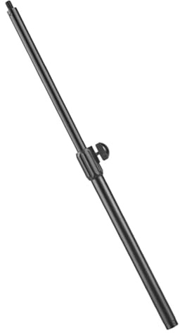WESIEVYA Teleskopierbarer Mikrofonarm 50cm Metallverlängerung mit 3/8-zoll Schraubkopfadapter für Mikrofonsysteme Tragbare Ausziehbare Mikrofonstange für Studio Bühne und Rundfunk