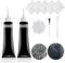 Wffeila Juego de reparación de cuero, 40 ml, juego de reparación de piel sintética, restaurador de piel, juego de reparación para asientos de coche, sofás, chaqueta de cuero, zapatos, cinturón de