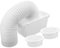 POPETPOP Indoor Dryer Vent Kit for Electric Dryer Condenser Box Lint Collector Adapter Hose Connection