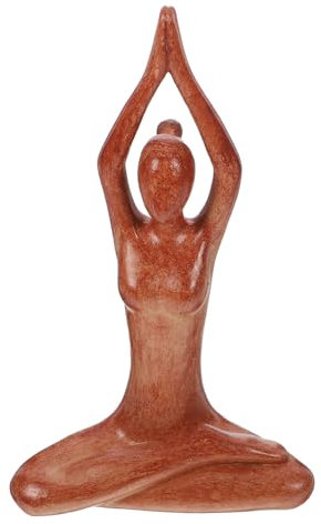 SOLUSTRE Yoga-frauenstatue Aus Harz Für Heimdekor Zarte Abstrakte Skulptur Meditation-Dekoration Für Wohnzimmer Schlafzimmer Yoga-Raum