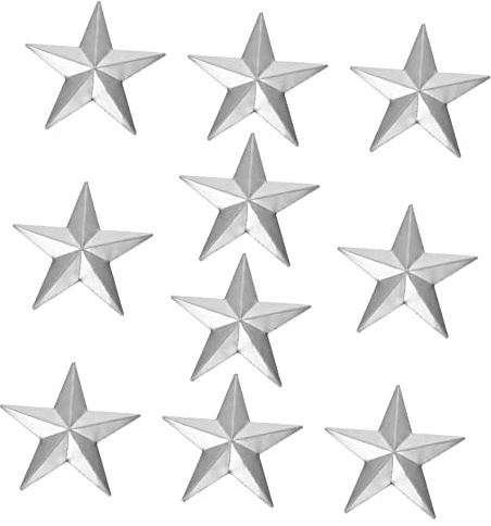 ULTECHNOVO 10stücke Teiliges Eisenkunst Sterne Dekoform Fünfzackige Stanzteile Aus Robuste Kunsthandwerksschablone Für Schmiedeeisenverzierung Geeignet Zum Basteln Und Metalldekor