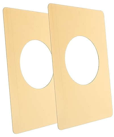 Chapa Puerta Pomo Placa de Reparación de Puerta Dorada 2 Piezas | Acero Inoxidable, Cubre Zonas Dañadas y Refuerza el Cierre, para Pomo y Cerradura