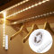 Amagle Motion Sensor Lights Indoor, Battery Operated LED Under Cabinet Kitchen Strip Lights Cupboard Shelf Stair Wardrobe Light Motion Sensor White Led Strip Night Light 1M Natural White 4000K