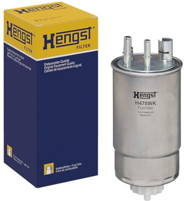 HENGST - Kraftstofffilter H470WK - Hochwertiger Kraftstoff-Leitungsfilter für KFZ - Entfernt Staub und Schmutz aus Otto- oder Dieselmotoren - Schützt das Einspritzsystem