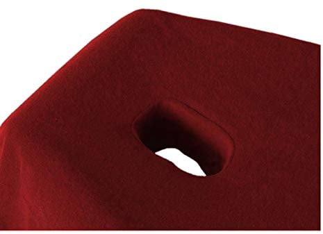 EXKLUSIV HEIMTEXTIL Massageliege Frottee Spannbettlaken mit Nasenschlitz Marke 70-80 cm x190-200 cm Bordeaux