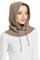 Facecozy Mütze Damen Winter, Strickmützen Warme Kapuzen Schal für Frauen Sturmhauben Beanie Wintermützen (Camel)