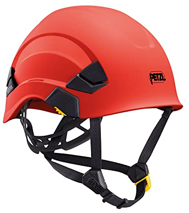 PETZL H43414 VERTEX Universal Helmet with Dual Chin Strap without Ventilation, Red