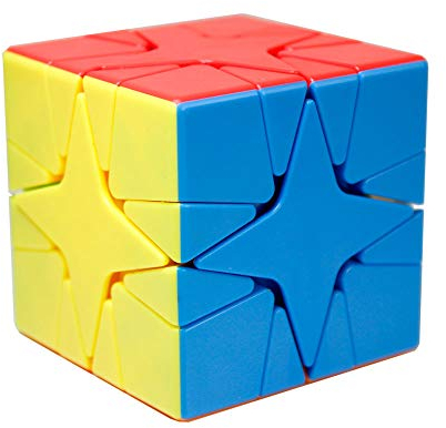 OJIN MoYu MoFang JiaoShi Meilong Serie Meilong Unregelmäßiger Sternwürfel Aufkleberloser Würfel Würfel Klassenzimmer Meilong Smooth Twist Puzzle Würfel Spezialspielzeug (Stickerless)
