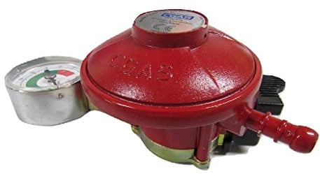 Propane Gas Regulator with Gauge 27MM (37mbar Pressure)