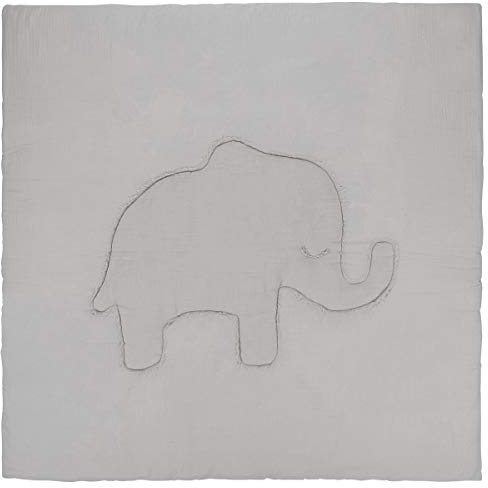 Julius Zöllner Play-Mat Terra Motiv Elefant 120x120 cm grau