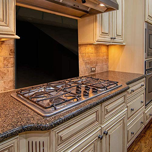 Home Supplies Tempered Glass Splashback for Kitchen, Toughened Glass Heat Resistant Splashbacks for Cookers (70x90, Back)